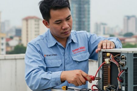 dịch vụ tháo lắp máy lạnh Tân Uyên