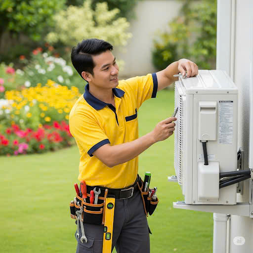 tháo lắp máy lạnh Bến Cát